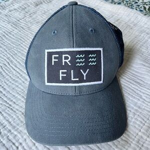 Free Fly | Gray Mesh Logo Trucker Hat